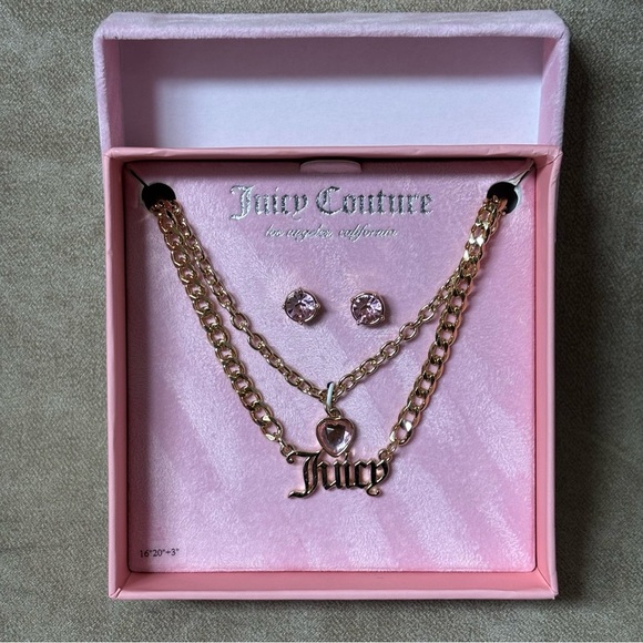 Juicy Couture Necklace+earring Set - Picture 1 of 5